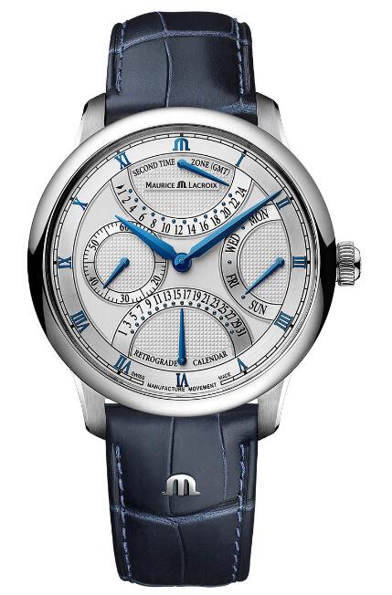 Maurice Lacroix Masterpiece Triple Retrograde – 43mm MP6538-SS001-110-1 Replica Watch